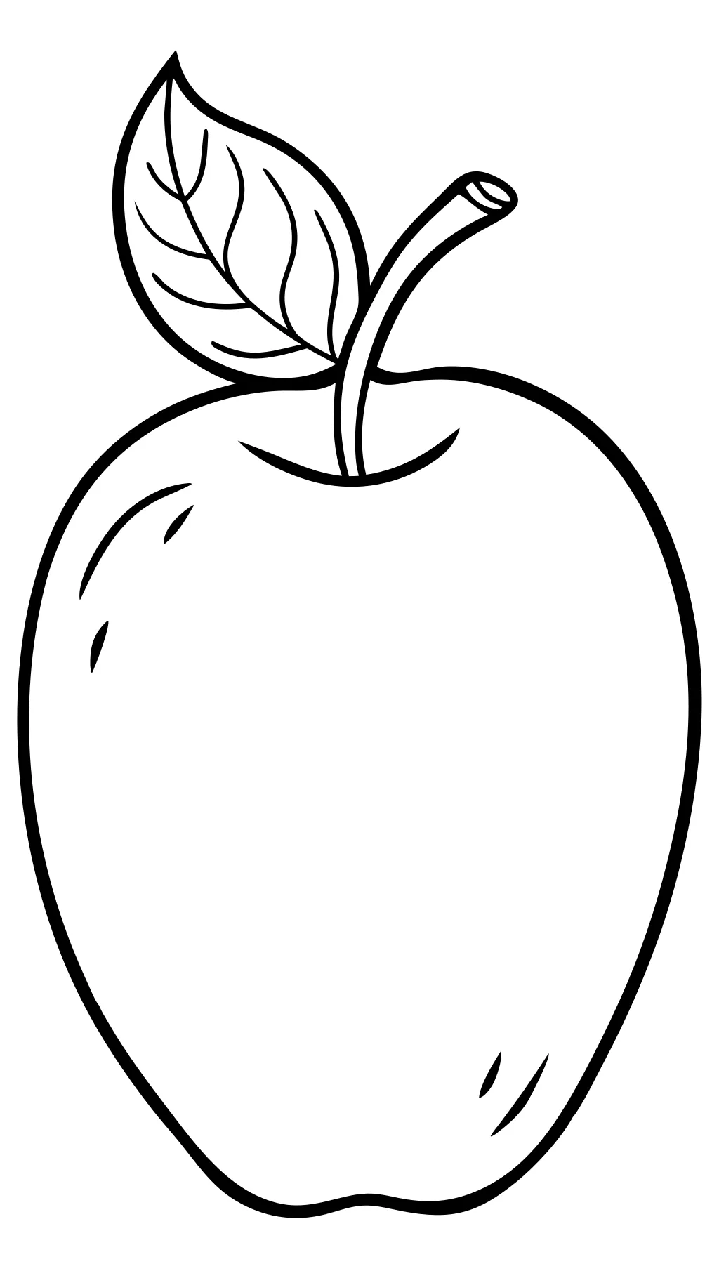 apple coloring page printable